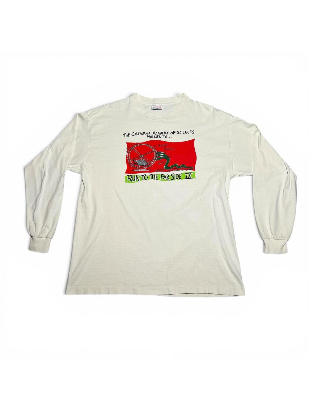 Vintage Long Sleeve T-Shirt Run to the Far Side IX Size XL